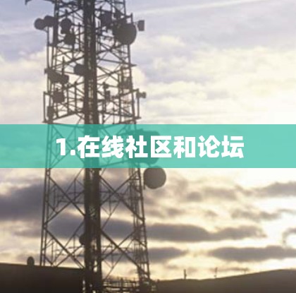 1.在线社区和论坛