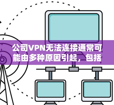 公司VPN无法连接通常可能由多种原因引起，包括但不限于网络不稳定、配置错误、软件兼容性问题等。以下是一些可能的解决方案