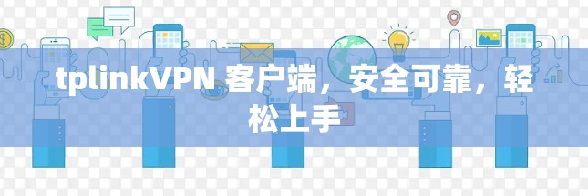 tplinkVPN 客户端,安全可靠,轻松上手 tplinkVPN 客户端,安全可靠,轻松上手