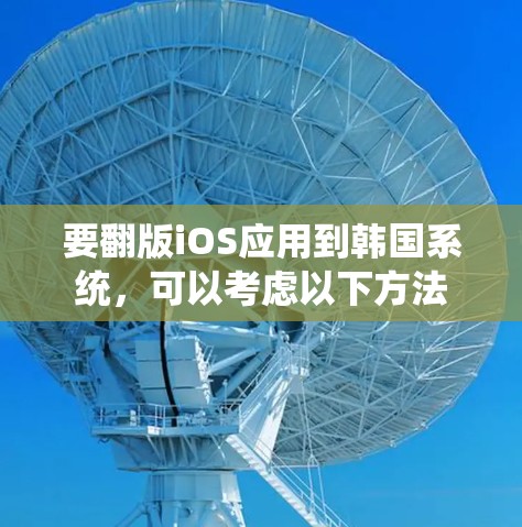 要翻版iOS应用到韩国系统，可以考虑以下方法