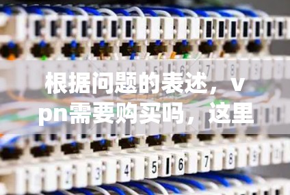 根据问题的表述，vpn需要购买吗，这里的vpn可能指的是VPN服务本身，或者指使用VPN服务时是否需要支付费用。以下是分点总结