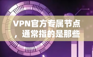 VPN官方专属节点，通常指的是那些提供专业安全和可靠服务的平台。以下是几个被广泛认为是官方或高度可靠的VPN服务