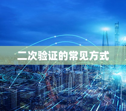 二次验证的常见方式