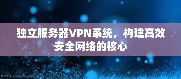 独立服务器VPN系统，构建高效安全网络的核心