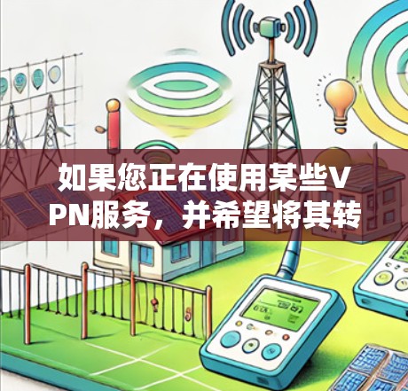 如果您正在使用某些VPN服务，并希望将其转换到其他VPN服务，以下是您可以按照的步骤和注意事项