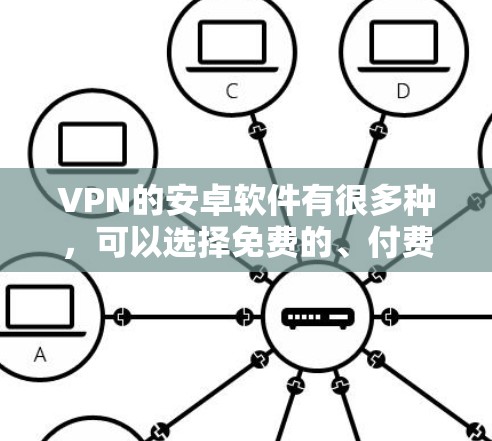 VPN的安卓软件有很多种，可以选择免费的、付费的，或者第三方的。以下是几种常见的选择