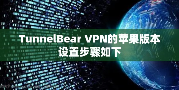 TunnelBear VPN的苹果版本设置步骤如下