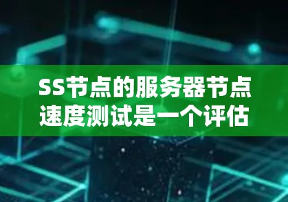 SS节点的服务器节点速度测试是一个评估服务器性能和网络连接效率的步骤，通常用于评估SS节点的性能和稳定性。以下是详细的步骤指南