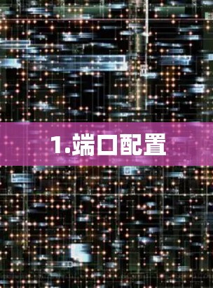 1.端口配置 1.端口配置